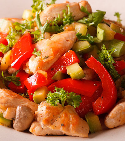 Filetillo de pechuga salteada / Sautéed chicken breast fillet