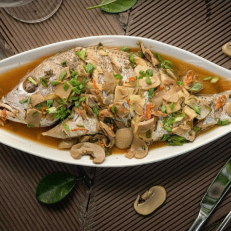 Pescado Rojo Entero al Vapor / Steamed Red Snapper