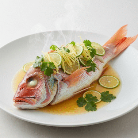 Pescado Entero al Vapor