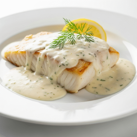 Filete de Pescado en Salsa Blanca