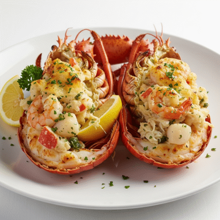 Langosta Rellena de Mariscos