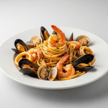 Linguini con Mariscos